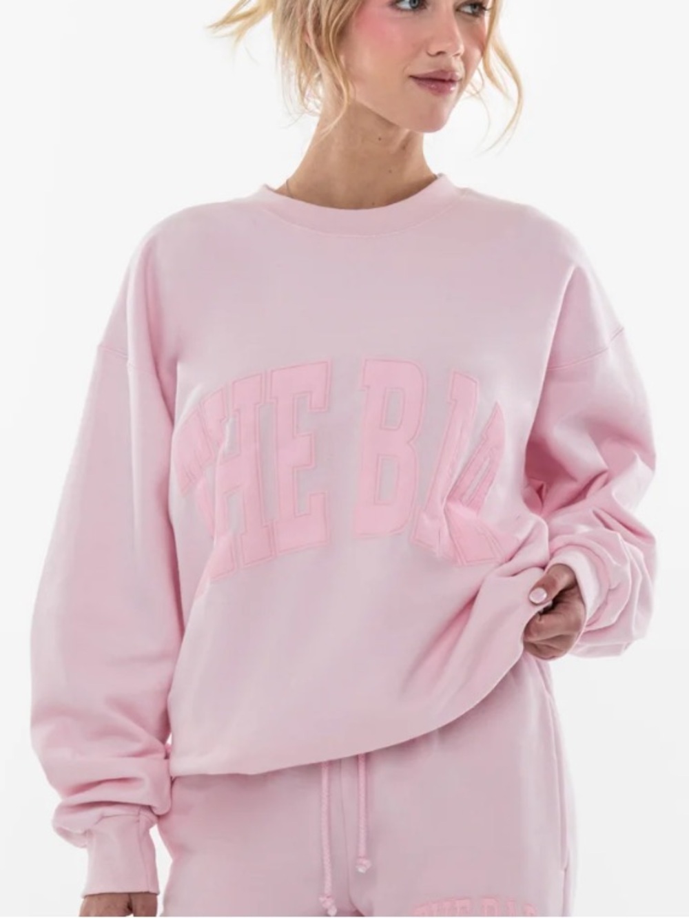 The Bar Varsity Sweatshirt Blush/Pink